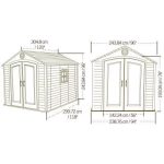 Lifetime 8 ft. x 10 ft. Outdoor Storage Shed – 60056 - Image 3