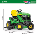 John Deere S140 48 in. 22 HP V-Twin GAS Hydrostatic Riding Lawn Tractor - Image 2
