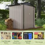 Patiowell 10 ft. W x 12 ft. D Galvanized Steel Outdoor Storage Shed, 119 sq. ft. - Image 5