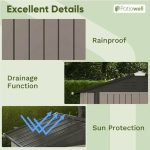 Patiowell 10 ft. W x 12 ft. D Galvanized Steel Outdoor Storage Shed, 119 sq. ft. - Image 6