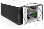 Patiowell 10 x 12 ft. Metal Outdoor Storage Shed, 119 sq. ft. - Image 5