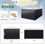 Patiowell 10 x 12 ft. Metal Outdoor Storage Shed, 119 sq. ft. - Image 4