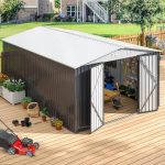 Patiowell 10 x 12 ft. Metal Outdoor Storage Shed, 119 sq. ft. - Image 8
