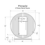 Pinnacle 4 Person Barrel Sauna - Image 8