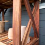Potting Table/Bench/Serving Bar - Acacia Wood - Image 5