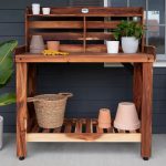 Potting Table/Bench/Serving Bar - Acacia Wood - Prioka