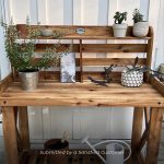 Potting Table/Bench/Serving Bar - Acacia Wood - Image 11