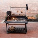 Premium Argentine/Santa Maria BBQ Grill with Wood Fire and Charcoal Grill - Prioka