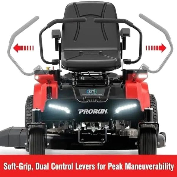 PRORUN PZT60V42 60V 42-inch Brushless Electric Zero Turn Riding Lawn Mower - Prioka