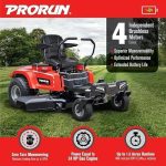 PRORUN PZT60V42 60V 42-inch Brushless Electric Zero Turn Riding Lawn Mower - Image 8