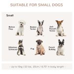 Rattan Dog Crate, Wicker Dog Cage with Lockable Door and Soft Washable Cushion, Dog Kennel Furniture for Small Sized Dogs, Grey - Image 6