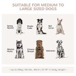 Rattan Dog Crate with Double Doors, Wicker Dog Cage with Soft Washable Cushion, Dog Kennel Furniture for Medium to Large Sized Dogs, Grey - Image 5