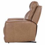 Raze Leather Power Lift Recliner With Articulating Headrest And Lumbar In Light Brown - Image 6