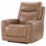 Raze Leather Power Lift Recliner With Articulating Headrest And Lumbar In Light Brown - Image 5
