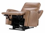 Raze Leather Power Lift Recliner With Articulating Headrest And Lumbar In Light Brown - Image 12