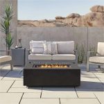 Real Flame Aegean 42″ Rectangle Propane Gas Outdoors Fire Tables - Image 3
