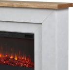 Real Flame Malie 68″ Electric Fireplace with Mantel & Remote Control - Image 6