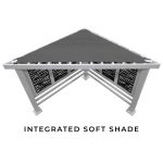 Richmond Modern Steel Cabana Pergola - Image 6