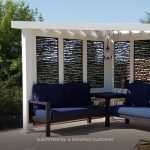 Ridgedale Modern Steel Cabana Pergola with Conversational Seating - Image 10