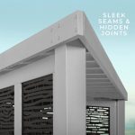 Ridgedale Modern Steel Cabana Pergola with Conversational Seating - Image 9