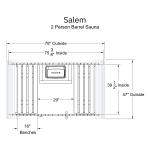 Salem 2 Person Barrel Sauna Kit - Image 10