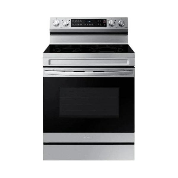Samsung 6.3 cu. ft. Smart Freestanding Electric Range with No-Preheat Air Fry, Stainless Steel NE63A6511SS - Prioka