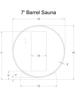 Seneca 6 Person Barrel Sauna - Image 8