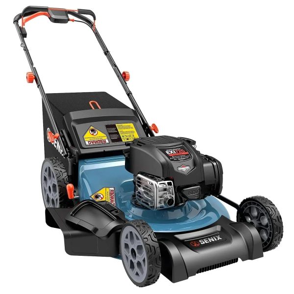 SENIX LSSG-H2 22-Inch Self-Propelled Gas Lawn Mower with 163cc 4-Cycle Briggs & Stratton Engine - Prioka