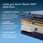 Serta iSeries NXG 2500 Plush Mattress - Contouring Cooling Foam Core Support - Image 2