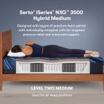 Serta iSeries NXG 3500 Medium Hybrid Mattress (Cooling + 5-Zone Support) - Image 3