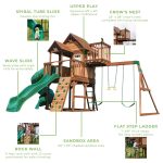 Skyfort III Swing Set - Image 7