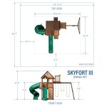 Skyfort III Swing Set - Image 6