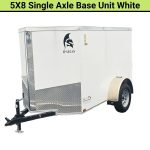 Spartan 5X8 Single Axle Cargo Trailer | White | SP5X8SA - Prioka