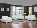 Sterling Leather Seating Set – White
