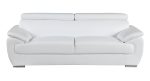 Sterling Leather Sofa – White - Image 8