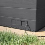 Suncast 8 ft. x 7 ft. Cabana Entertainment Resin Shed with Floor - Image 9