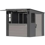 Suncast Cabana 8 x 7 ft. Resin Entertainment Storage Shed with Floor - Prioka