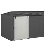 Suncast Modernist 10 ft. x 7 ft. Barn Door Resin Storage Shed - Prioka