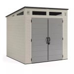 Suncast Modernist 7 x 7 ft. Resin Outdoor Storage Shed, Model BMS7780 - Prioka