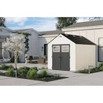 Suncast Tremont 8 ft. x 10 ft. Resin Storage Shed with Floor - Image 3