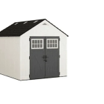 Suncast Tremont 8 ft. x 10 ft. Storage Shed with Floors – Ice Cube|BMS8125 - Prioka