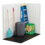 Suncast Vista 7 ft. x 4 ft. Resin Outdoor Storage Shed with Floor - Image 11