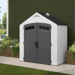 Suncast Vista 7 ft. x 4 ft. Resin Outdoor Storage Shed with Floor - Image 3