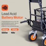 SuperHandy 48V Electric Power Wagon Utility Cart, 660 lb Load, 1000 lb Hauling Capacity - Image 8