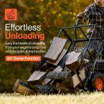 SuperHandy 48V Electric Power Wagon Utility Cart, 660 lb Load, 1000 lb Hauling Capacity - Image 4