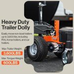 SuperHandy Orange Steel Dolly 5396040 - Image 2