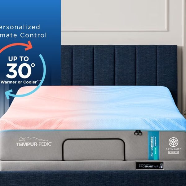 TEMPUR-ActiveBreeze® Smart Bed - Dual-Zone Climate Control Sleep System