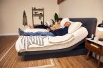 The Dawn House Bed - Adjustable Base Split King Ivory - Floor Model - Image 8