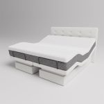 The Dawn House Bed - Adjustable Base Split King Ivory - Floor Model - Image 3