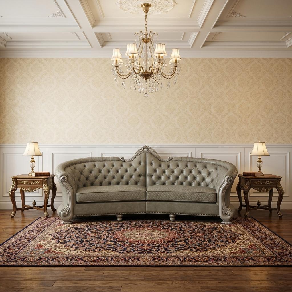 the-elowen-bone-faux-leather-sofa-with-toss-pillows-white-legs-2644865 The Elowen – Bone Faux Leather Sofa with Toss Pillows & White Legs - Image 1
